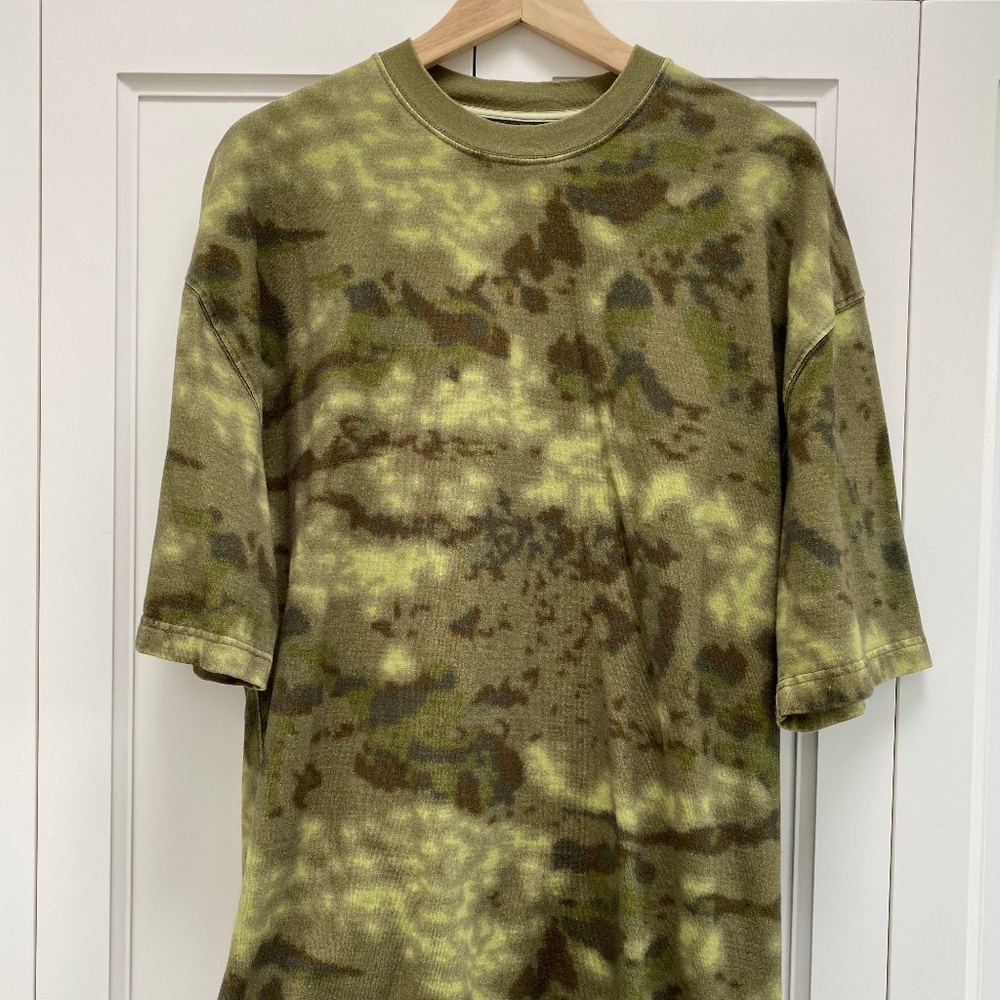 Yeezy Short Sleeve Tee in Olive Green Camo